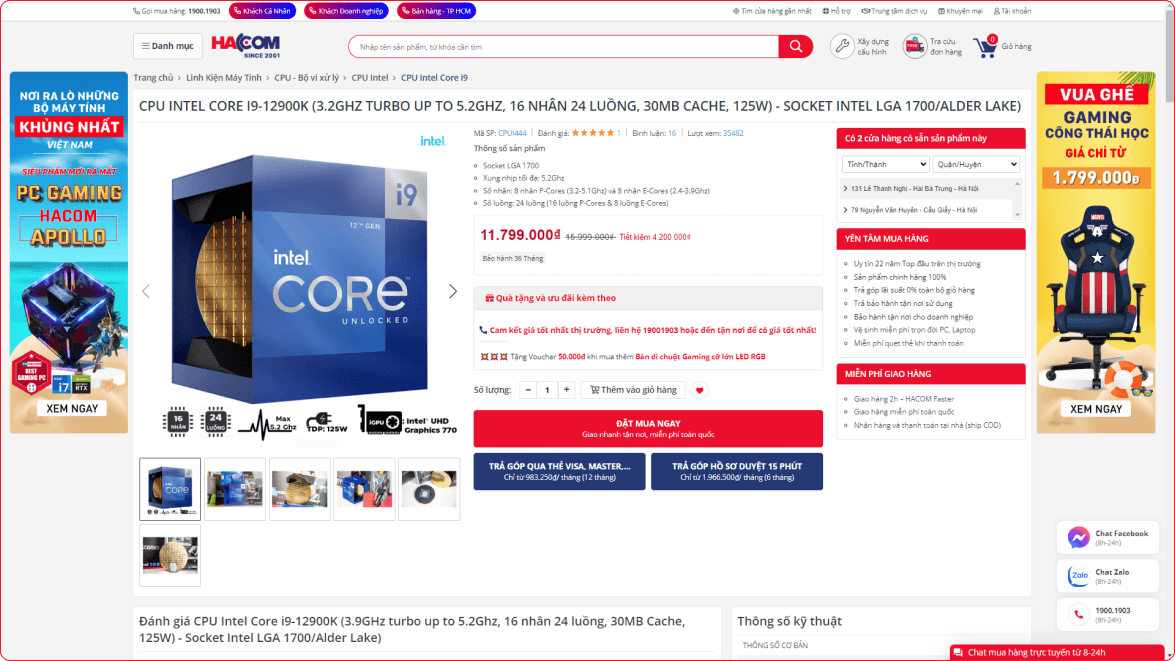 Đặt mua sản phẩm